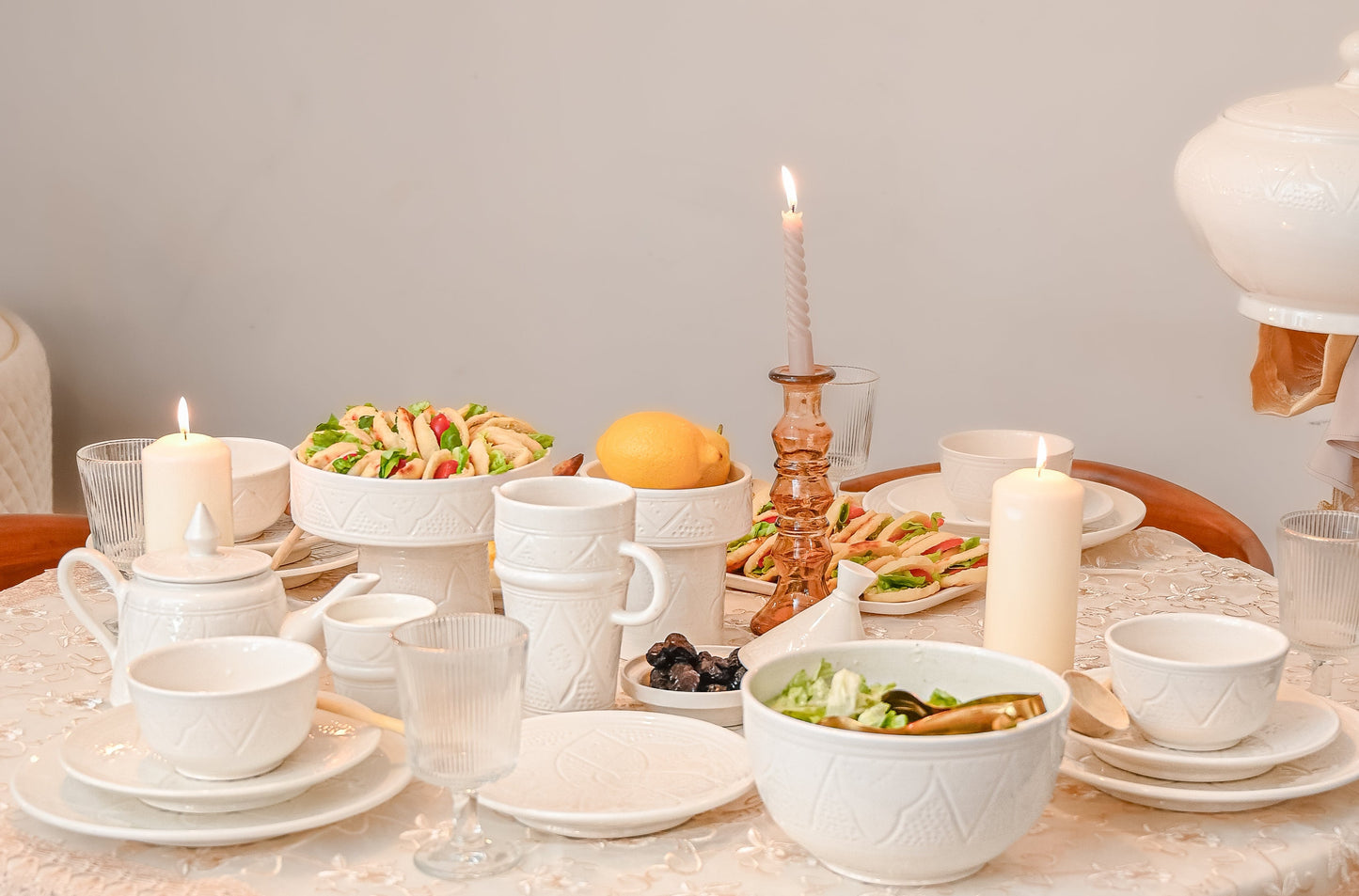 Soupière Sultane et ses 6 bols