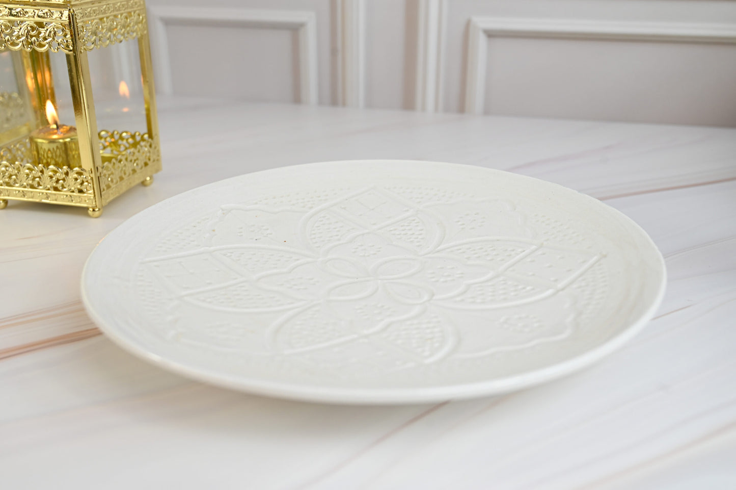 Grande Assiette Creuse Rosée de l'Aube