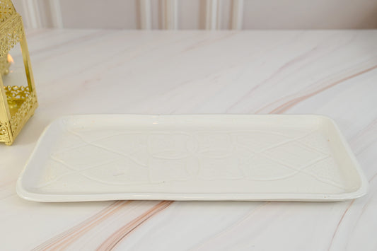 Assiette Rectangulaire Rosée de l'Aube